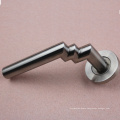 Design shape polish both side 304 stainless steel door pull handle for 8-12mm entrance exterior glass door wood door